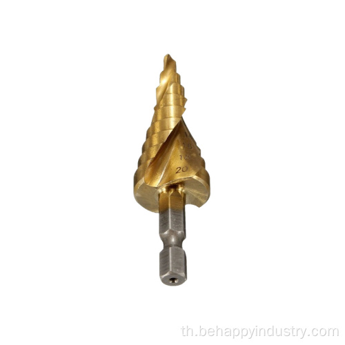 HSS Hex Shank Spiral Flute Step Bit Bit Bit